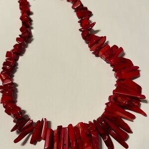 Fantastic branch coral necklace great length approx 24 inches